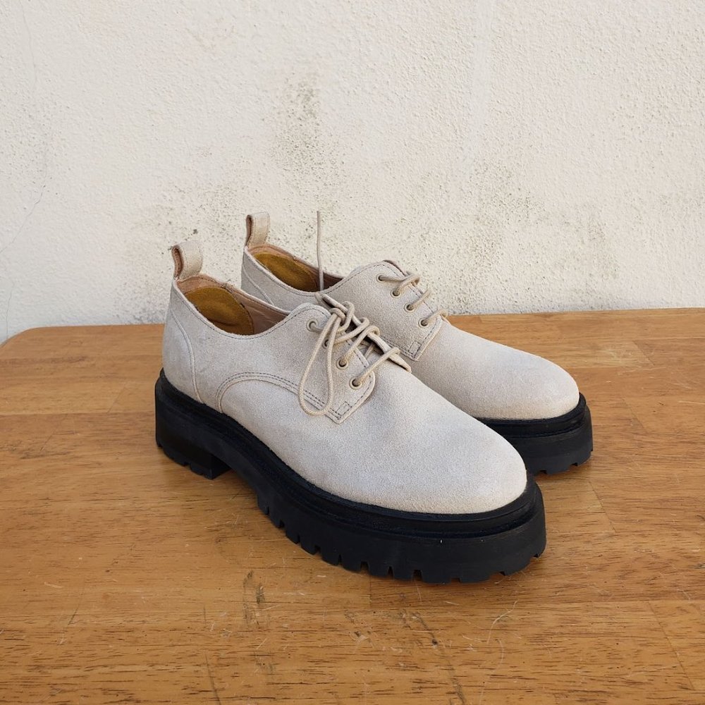 & Other Stories Chunky Suede Derby Shoes - Picture 5 of 12